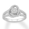 Thumbnail Image 1 of Previously Owned Diamond Ring 1/2 carat tw Round 10K White Gold