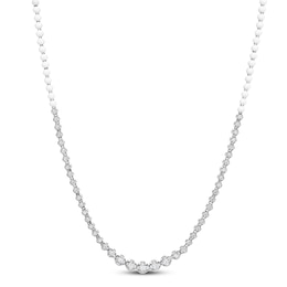 Previously Owned Diamond Necklace 2 ct tw Round 14K White Gold