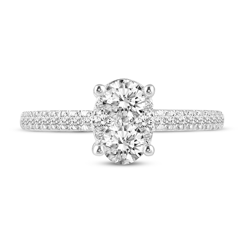 Previously Owned Diamond Engagement Ring 3/4 ct tw Round 14K White Gold