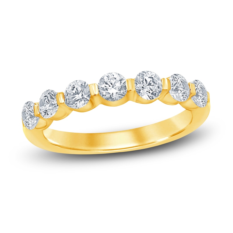Previously Owned Diamond Anniversary Band 1 ct tw Round 14K Yellow Gold ...
