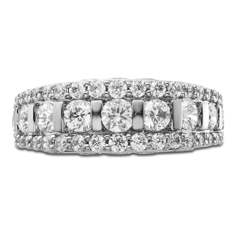 Main Image 2 of Previously Owned Hearts Desire Diamond Anniversary Ring 2 ct tw Round 18K White Gold