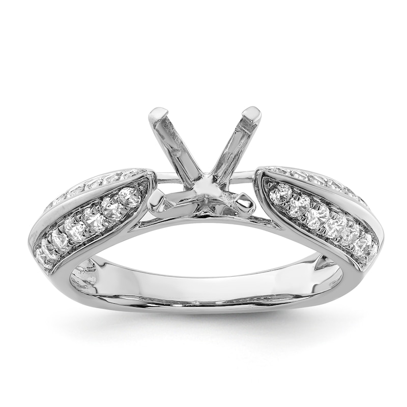 Previously Owned Hearts Desire Ring Setting 1/2 ct tw Diamonds 18K White Gold/Platinum