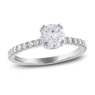 Hidden Halo Round Diamond Engagement Ring - KGR1280 – Jack Kelége