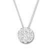 Thumbnail Image 0 of Previously Owned Diamond Necklace 1/4 carat tw Round 10K White Gold 18" Adj.