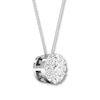 Thumbnail Image 1 of Previously Owned Diamond Necklace 1/4 carat tw Round 10K White Gold 18" Adj.