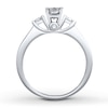 Thumbnail Image 2 of Previously Owned Diamond Ring Setting 7/8 ct tw Princess/Round 14K White Gold