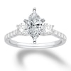 Thumbnail Image 3 of Previously Owned Diamond Ring Setting 5/8 ct tw Round 14K White Gold