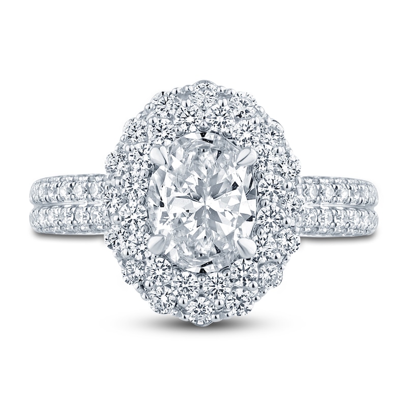 Main Image 3 of Previously Owned Pnina Tornai Diamond Engagement Ring 2-3/4 ct tw Oval/Round 14K White Gold