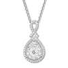 Thumbnail Image 0 of Previously Owned Diamond Necklace 1/2 carat tw Round 14K White Gold/Rhodium 18" Adj.