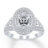 Thumbnail Image 0 of Previously Owned Diamond Ring Setting 3/4 carat tw Round 14K White Gold