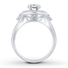 Thumbnail Image 1 of Previously Owned Diamond Ring Setting 3/4 carat tw Round 14K White Gold