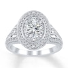 Thumbnail Image 2 of Previously Owned Diamond Ring Setting 3/4 carat tw Round 14K White Gold