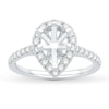 Thumbnail Image 1 of Previously Owned Diamond Engagement Ring Setting 1/2 ct tw Round Platinum