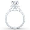 Thumbnail Image 2 of Previously Owned Diamond Engagement Ring Setting 1/2 ct tw Round Platinum