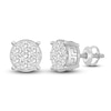 Thumbnail Image 1 of Previously Owned Men's Diamond Stud Earrings 1-1/2 ct tw Round 10K White Gold