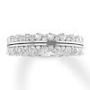 Thumbnail Image 1 of Previously Owned Diamond Anniversary Bands 3/4 ct tw Round-cut 14K White Gold