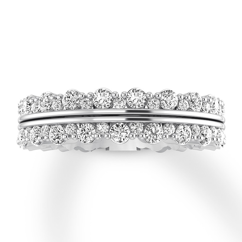 Main Image 1 of Previously Owned Diamond Anniversary Bands 3/4 ct tw Round-cut 14K White Gold