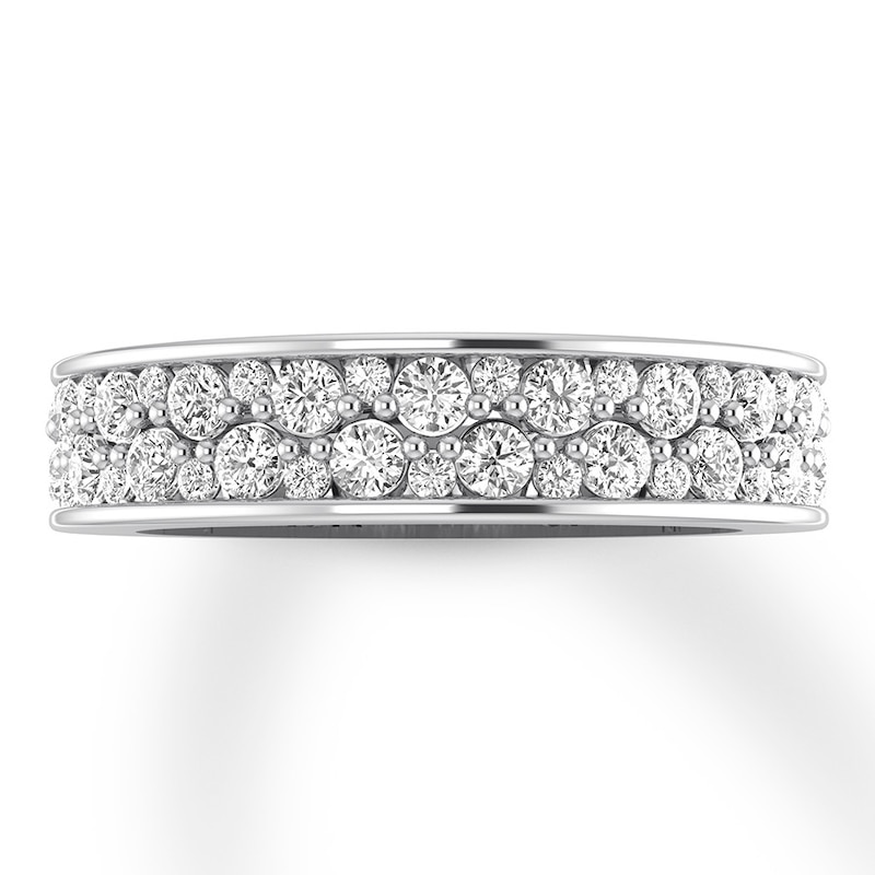 Main Image 2 of Previously Owned Diamond Anniversary Bands 3/4 ct tw Round-cut 14K White Gold