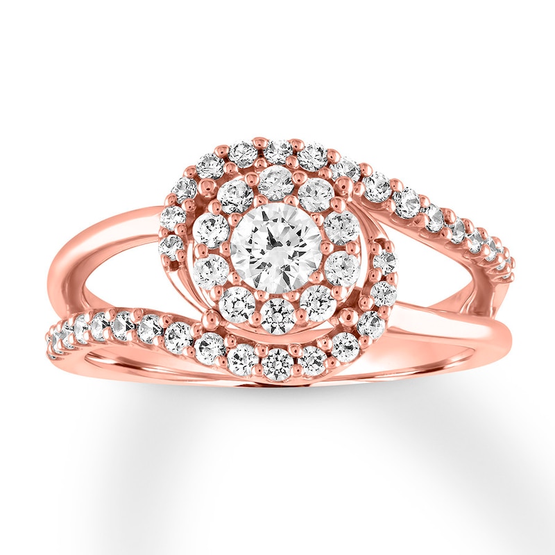 Main Image 1 of Previously Owned Diamond Ring 3/4 carat tw Round 14K Rose Gold