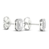 Thumbnail Image 3 of Previously Owned Diamond Stud Earrings 1/2 ct tw Round/Emerald 14K White Gold