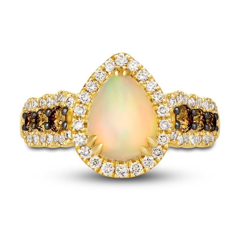 Previously Owned Le Vian Natural Opal Ring 3/4 ct tw Diamonds 14K Honey Gold