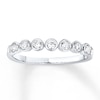 Thumbnail Image 1 of Previously Owned Diamond Anniversary Band 1/4 ct tw Bezel-set 14K White Gold