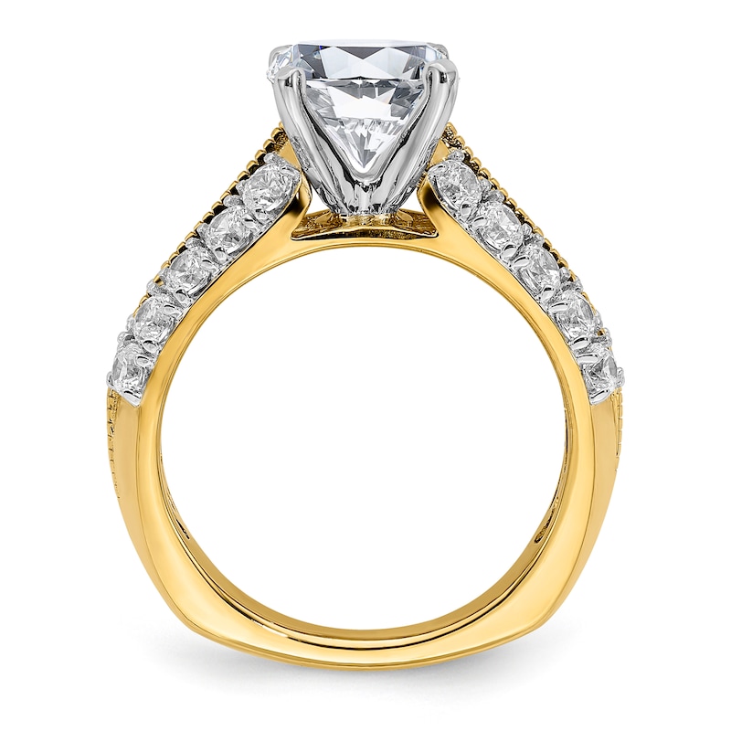 Main Image 2 of Previously Owned Diamond Engagement Ring Setting 1 ct tw Round 18K Yellow Gold