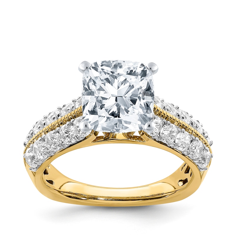 Main Image 3 of Previously Owned Diamond Engagement Ring Setting 1 ct tw Round 18K Yellow Gold