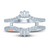 Thumbnail Image 3 of Previously Owned Pnina Tornai Diamond Enhancer Ring 5/8 ct tw Baguette/Round 14K White Gold