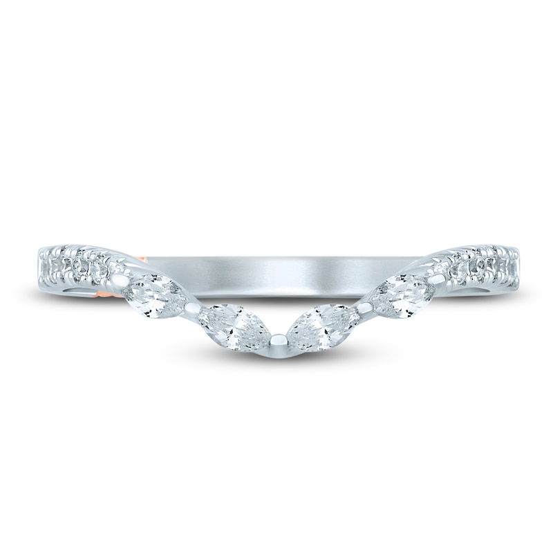Previously Owned Pnina Tornai Diamond Wedding Band 1/3 ct tw Marquise/Round 14K White Gold