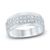 Thumbnail Image 1 of Previously Owned Men's Diamond Wedding Band 1 ct tw Round 14K White Gold