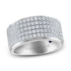 Thumbnail Image 1 of Previously Owned Vera Wang WISH Men's Diamond Wedding Band 1-1/2 ct tw Round 14K White Gold