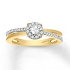 Thumbnail Image 1 of Previously Owned Diamond Promise Ring 3/8 ct tw Round 10K Yellow Gold