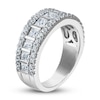 Thumbnail Image 1 of Previously Owned Diamond Anniversary Band 1-3/4 ct tw Round/Princess 14K White Gold