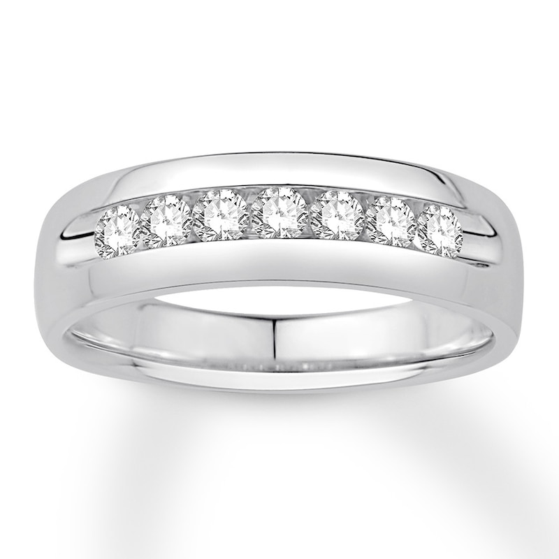 Previously Owned Men's Diamond Band 1/2 ct tw Round-cut Platinum | Jared