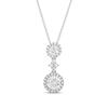 Thumbnail Image 1 of Previously Owned Diamond Pendant Necklace 7/8 ct tw Round 18K White Gold