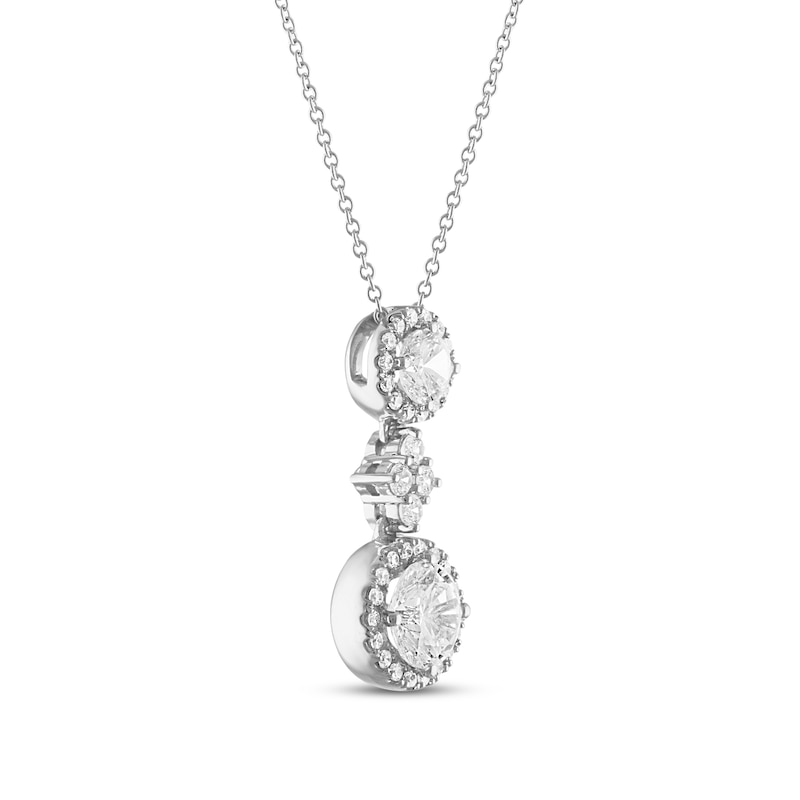 Shy Creation Diamond Necklace 1/8 ct tw 14K White Gold SC55002695