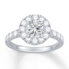 Thumbnail Image 3 of Previously Owned Colorless Diamond Ring Setting 1 ct tw Round 14K White Gold