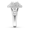 Thumbnail Image 3 of Previously Owned Diamond Engagement Ring 2 ct tw Princess/Round 14K White Gold