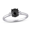 Thumbnail Image 1 of Previously Owned Black Diamond Engagement Ring 1 ct tw 14K White Gold