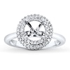 Thumbnail Image 1 of Previously Owned Diamond Ring Setting 1/5 ct tw Round-cut 14K White Gold