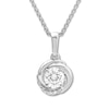 Thumbnail Image 0 of Previously Owned Diamond Knot Necklace 1/2 ct tw Round 14K White Gold