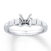 Thumbnail Image 1 of Previously Owned Diamond Ring Setting 1/5 ct tw Baguette 14K White Gold