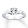 Thumbnail Image 2 of Previously Owned Diamond Ring Setting 1/5 ct tw Baguette 14K White Gold