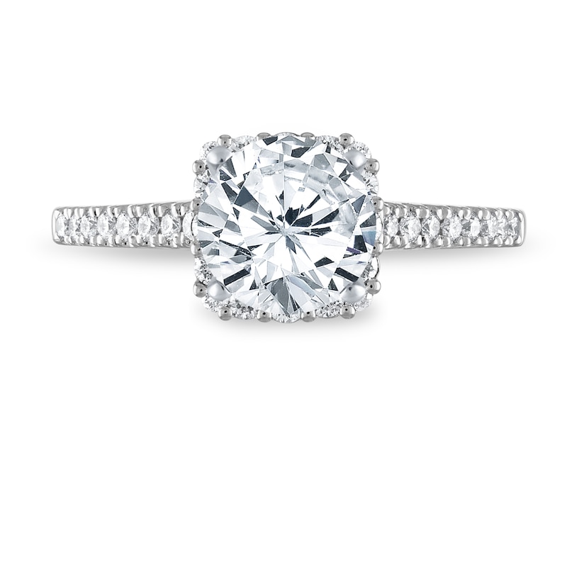 Main Image 3 of Previously Owned Vera Wang WISH Ring Setting 3/4 ct tw Diamonds 14K White Gold