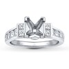 Thumbnail Image 1 of Previously Owned Diamond Ring Setting 7/8 ct tw Princess/Round 14K White Gold