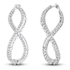 Thumbnail Image 1 of Previously Owned Diamond Drop Earrings 1-1/4 carats tw Round 14K White Gold
