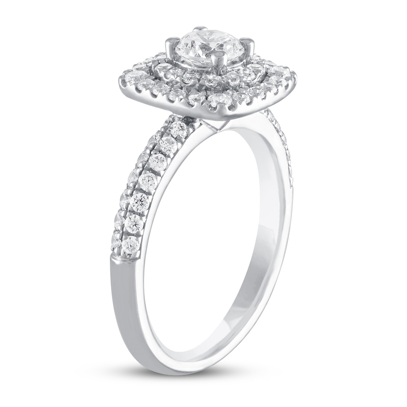 Previously Owned Diamond Wedding Ring 1 1/8 ct tw Round 14K White Gold