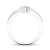 Thumbnail Image 4 of Previously Owned Diamond 3-Stone Ring 1/2 ct tw Round 10K White Gold