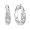 Thumbnail Image 1 of Previously Owned Diamond Hoop Earrings 1/4 carat tw Round 10K White Gold